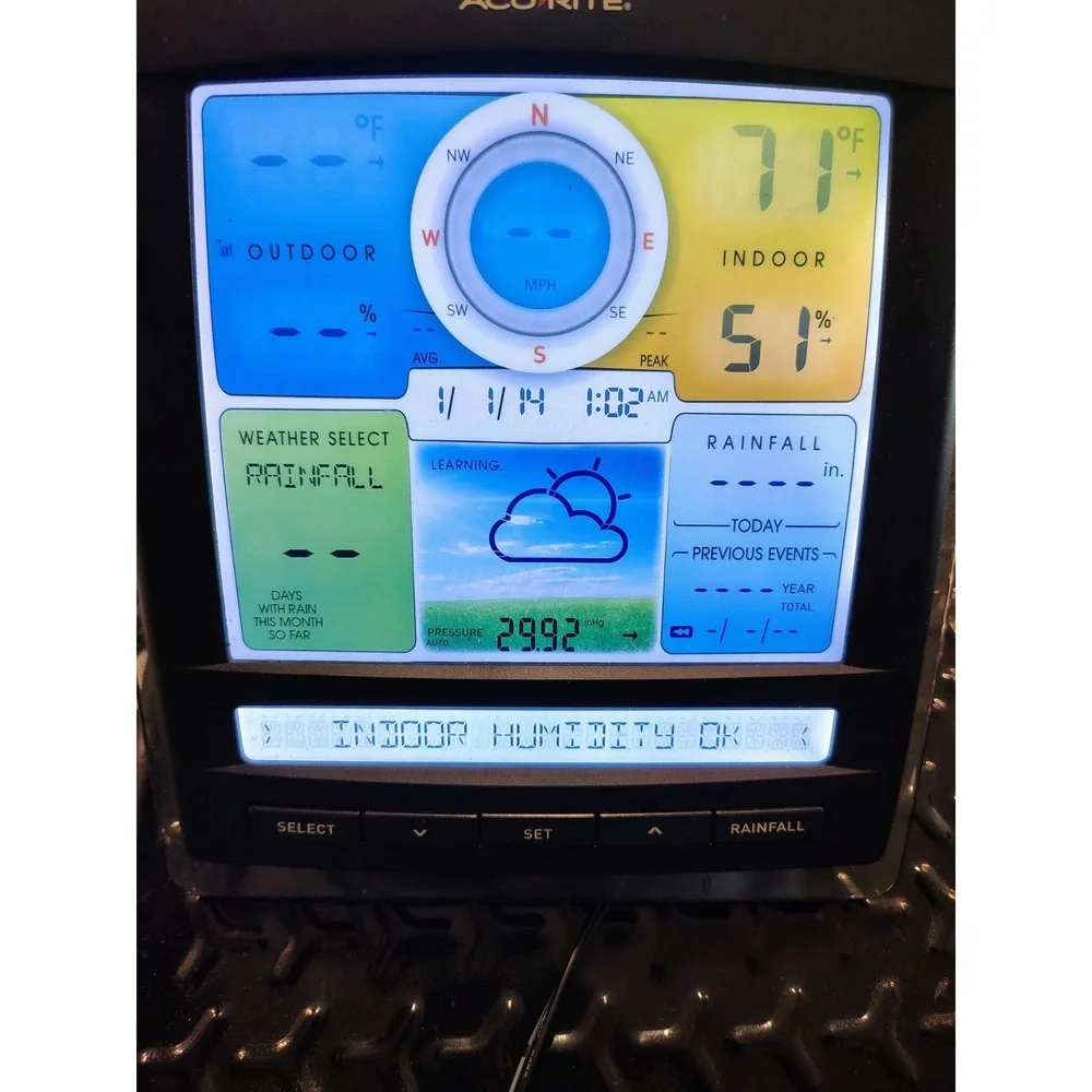 ACU-RITE 01512-RX WEATHER STATION DISPLAY ONLY 01512A1